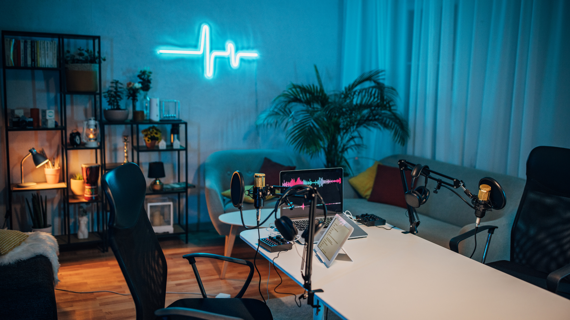 Estudio de podcast general